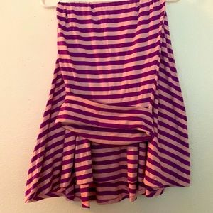 Pink & Purple Striped LuLaRoe Maxi Skirt - EUC XXS